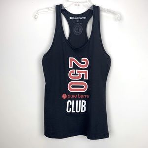 Pure Barre 250 Club Racerback Tank Top Sz S